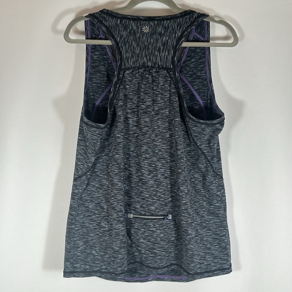 Athleta Pop Space Dye Grey Athletic Run Tank Top - Picture 6 of 11
